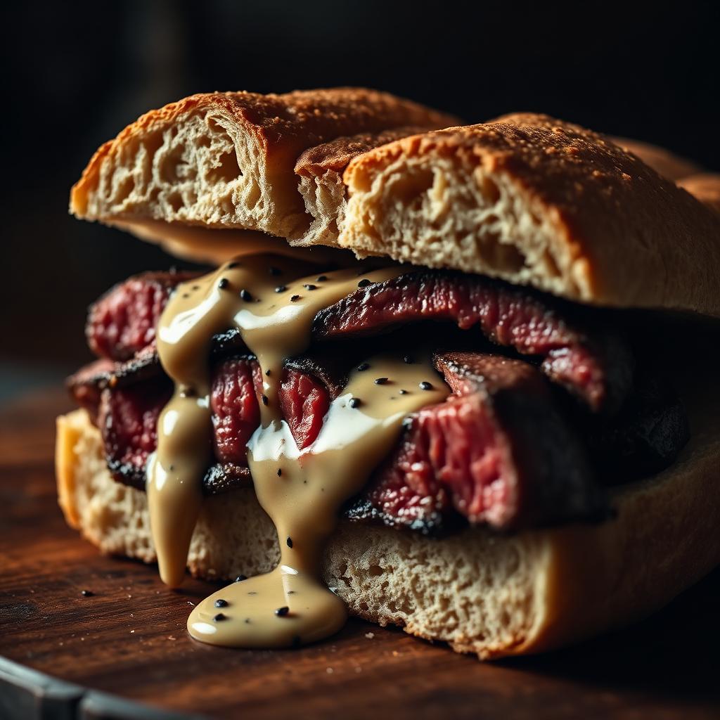 Steak & Peppercorn Sandwich